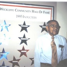 Grandpa Levi Lane  ~ This picture was taken at the induction of Uncle Earl into the Wickliffe Community Hall of Fame (1995)