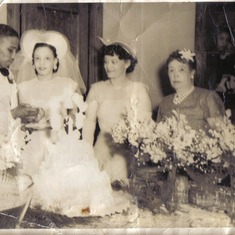 June 24, 1948 Wedding at Aunt Nina's house in Cleveland, Ohio