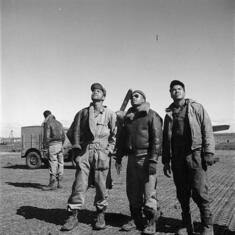 Ground crew sweats in a mission