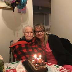 Micki and Kristy, 2020 (96th birthday)
