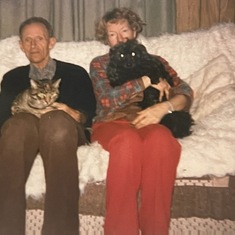 Jim and Micki with 2 of their pets