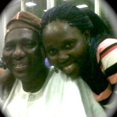 Daddy and his daughter Nifesi