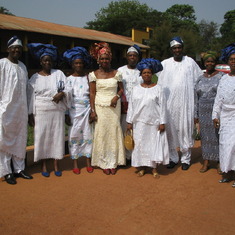 Daddy Falade with family members at Nsukka