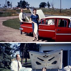 1965 - While visiting brother, Wolfgang, in Minnesota, with Margarete, and son Andrew. - 031