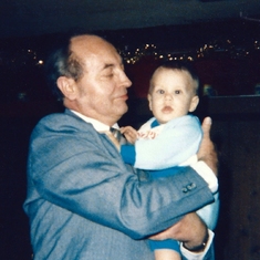 1985 December - with first grandson Lee - 051