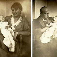 1930 Eberhard at 2 months old with mother and father