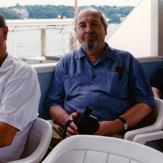 1998 August on a tour boat on Lake Geneva with Wolfgang and Margarete - 065