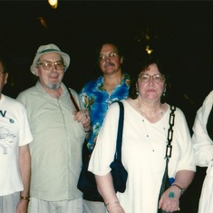 2001 at Germanfest with brother Wolfgang, son-in-law Donald, Margarete, and niece Kaethe - 076