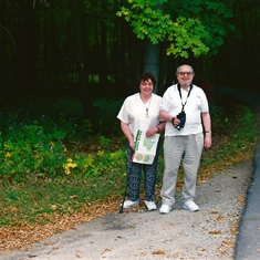2003 The Morton Arboretum with Margarete - 082
