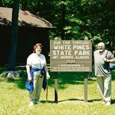 2004 White Pines State Park with Margarete - 083