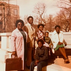 Cousin Olu Obaro's family, Ayo & Anu, visiting Maidson, Wisconsin 1980