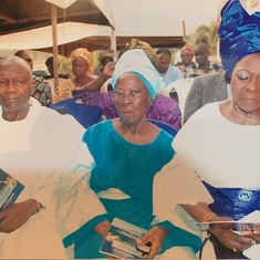Prof & Mrs Balogun and Aunty Madam Hannah Obaro (late) 2012