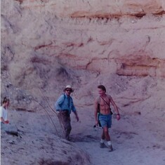 Ed in the field along the Southern San Andreas Fault