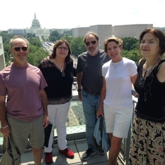 Ed with Nancy, Andy, Robin, Sheri at the Newseum