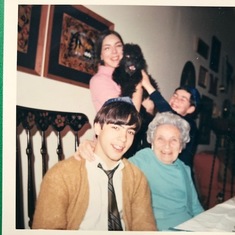 Ed with Grandma Lillian, Sheri, Andy and Shadrach in Jericho