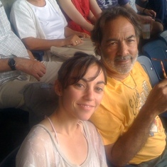 Ed and niece Lindsay at Yankee Stadium