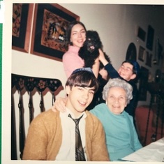 Ed with Grandma, Sheri Andy and Shadrach, Jericho NY