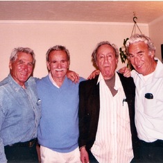Sherman Pearl, Stanley Pearl, Ed Pearl, Bernie Pearl. Los Angeles. Probably mid-2000's.