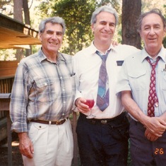 Sherman Pearl, Bernie Pearl, Ed Pearl. Oakland, 1995
