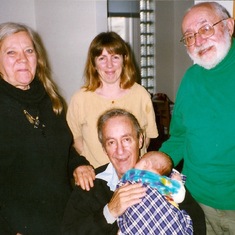 Barbara Dane, Jolie Pearl, Irwin Silber, Ed Pearl, Ari Pearl-Butler. San Francisco, 1997