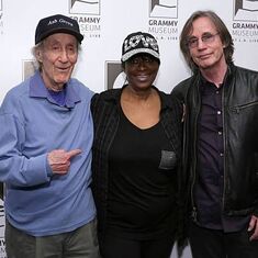 Ed Pearl, Claudia Lennear, Jackson Brown - Grammy Museum event 2017