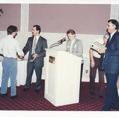 Rob Hanson, Eddie, Lynn S and Steve Ledbetter (Clearwater 1990?)