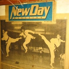 NewDay magazine ( Aimee, Dad and Everly, Makati TKD Main Gym May 1986)