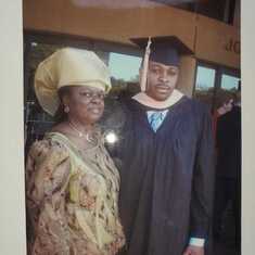 Aunty Edith with her nephew Dr Patrick Nweke