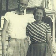 Les and Edith, the young couple