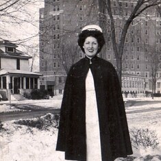 Mom graduates from Hurley School of Nursing 1945