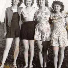 Mom with friends 1946
