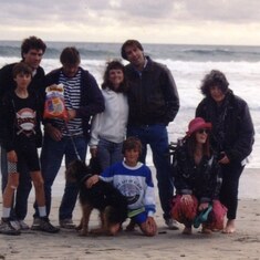 1989 Mom at Carlsbad Beach