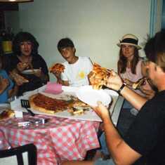 1990 Gigantic Pizza at Mom's