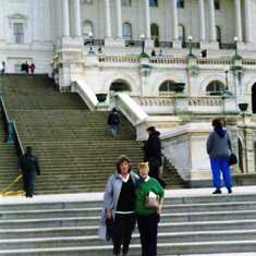 1996 Mom with Betty Hosler in front of US Capitol