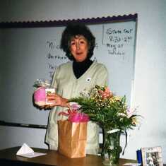 1999 Mom with gifts from students