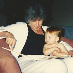 Edith and grandson Hanz Hosler in Carlsbad CA 1999