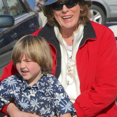 Edith and grandson Hanz Hosler in Carlsbad CA 2004