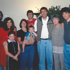 Hosler Family David, Robin & daughter, Kata, baby Hanz. Ryan, John, Edith, Tom Carlsbad CA 2000