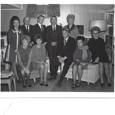 E.C.'s funeral from left to right:  Patsy, Sharon, Connie, Uncle Mat, Stanley, Uncle Connie, Ed, Aunts Wanda, Polka and Jan