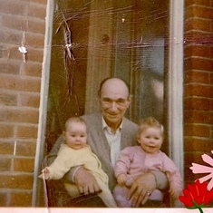 Grampy with his beloved granddaughters