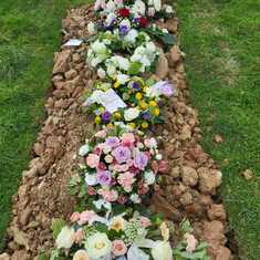 Our dear sister Marie is buried here. May her soul rest in peace. 