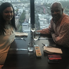 Vacation time ! Dining at Sky Tower, Auckland, NZ!