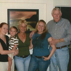 Ed with his Daughter, Granddaughters and Great-Grandson