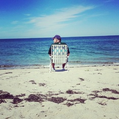 Hanging at the beach on Cape Cod in 2014