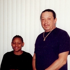 Dad and his grandson Marius 2002
