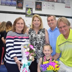 Katherine's with her Grandparents after her gymnastic meet 2017