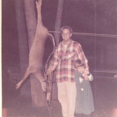 Ed after hunting with daughter, Margie, at Beachwood, NJ home