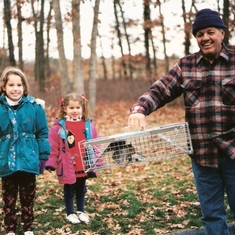 Ed with granddaughters, Morgan & Mariel