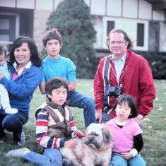 4 cousins, 1985 Fall, Englewood, Ohio