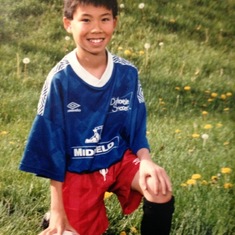 Eddie in the minor soccer team for many years